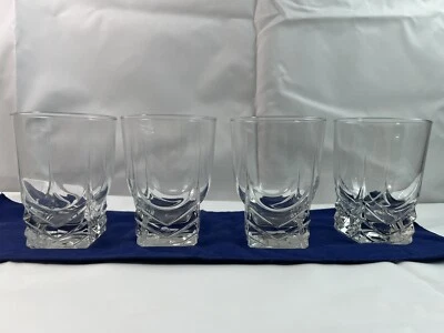 Set of 4 Bormioli Rocco Brillante Double Old Fashioned Glasses 4 1/2”x 3 3/8” - Image 1 of 4