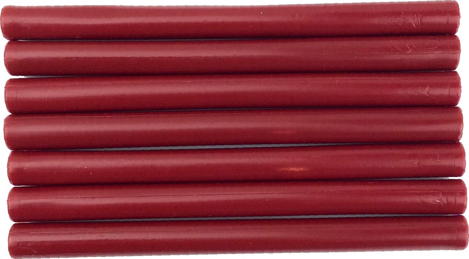 Cera de vedação de pistola de cola flexível vermelha carmesim, 7 varas (5") para pistolas de cola tamanho normal - Imagem 1 de 1