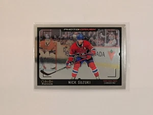 2021-22 O-Pee-Chee Platinum Nick Suzuki #PD-7 foto conducida Montreal Canadiens - Imagen 1 de 2