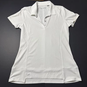 Adidas ClimaChill Damen Golf Polo Oberteil Weiß Größe S Kurzarm - Bild 1 von 3
