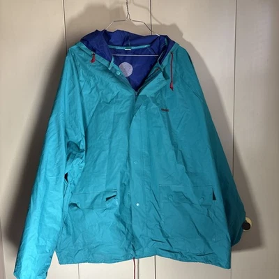 Chaqueta de Lluvia Stearns Vintage Dry Wear XL Verde Azulado Colores Vibrantes Foto 1 de 4