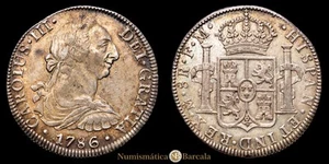 Carlos III 8 Reales (26,99 grammi) 1786 MESSICO Ensayador F·M Cal-1129 MBC+ - Foto 1 di 3