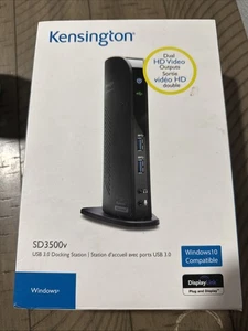 KENSINGTON SD3500V Docking Station USB 3.0 Nuova SCATOLA APERTA - Foto 1 di 1