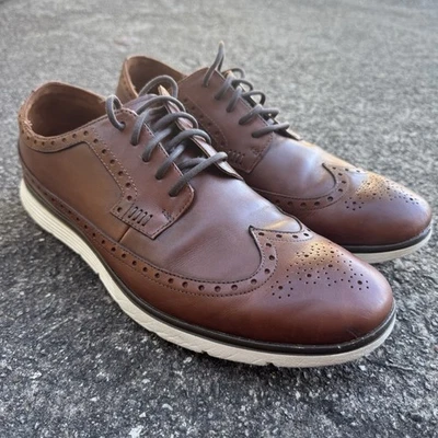 Zapato Mocasín Timberland Brogue Cuero Oxford Para Hombre 10.5 Franklin Park Marrón Foto 1 de 4