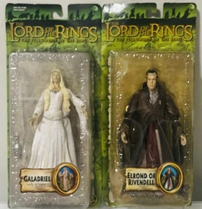 Set Of 2 LOTR Fellowship of the Ring Galadriel Lady of Light & Elrond Of Rivendl - Picture 1 of 2