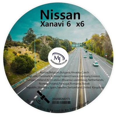 Nissan Navara Murano Patrol Pathfinder Sat Nav Map DVD Update 2013 UK Europe - Image 1 of 4