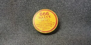 666 Salve Monticello Drug Co Salesman Sample Tin Pocket Trial Size Contents NOS - Picture 1 of 11