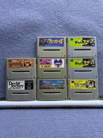 Lot of 8 Super Famicom SFC Games Untested As-Is SimCity Momotaro Wild Trax