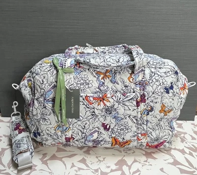 Bolsa de viaje Vera Bradley Miramar Weekender en algodón - Wing & Bloom Foto 1 de 4