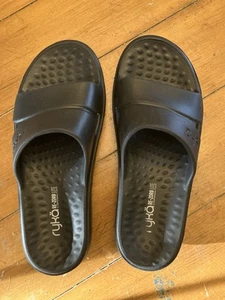 Ryka Ultimate Recovery Molded Slide Sandals Restore Slide Black Size 9 Women - Picture 1 of 8