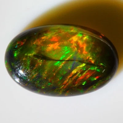 3.55Cts-MUSEUM TOP GRADE EXTREME DAZZLER TSEHAY MEWUCHA 100 % NATURAL BLACK OPAL - Image 1 of 4