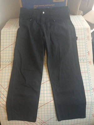 Pantalones de mezclilla de carpintero negros Craftsman para hombre talla 36x32 pierna recta ropa de trabajo Foto 1 de 4