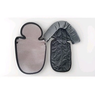 Asiento Infantil Gris Inserto, Cabeza y Cuerpo Soporte Cojín Recién Nacido con Malla Foto 1 de 4