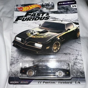 Hot Wheels Premium Fast & Furious 1/4 Mile Muscle 3/5- ‘77 Pontiac Firebird T/A - Picture 1 of 5