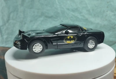 Vintage Slot Car 1997 Corvette 1/43 Black w/ Batman Emblems - Image 1 of 4