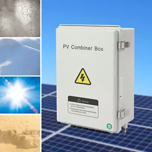 Caja combinadora solar fotovoltaica de 6 cuerdas 15A disyuntor para panel solar de plástico - Imagen 1 de 21