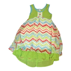 Jona Michelle Dress Girls Sz 7 Sleeveless Casual Summer - Picture 1 of 3