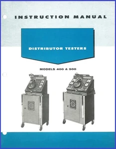 SUN Distributor Tester Model 400 & 500 Instruction Operator's Manual SunService - Picture 1 of 12