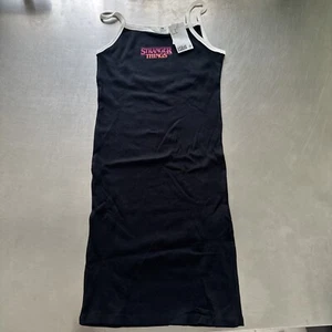 H&M Stranger Things Girls Dress Size 20 Black - Picture 1 of 3