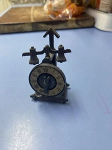 Vintage Metal Clock With Scale Die Cast Collectible Pencil Sharpener Hong Kong - Picture 1 of 10