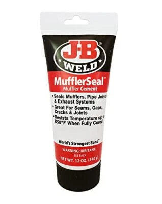 JB Weld 37912 J-B Weld MufflerSeal Muffler Cement Plastic Tube 12 oz.