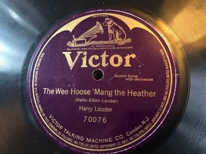 Lot of 7: "Bat-Wing" Victor Records - 12" single sided 70076, 70008, 70009 & MOR - Picture 1 of 17