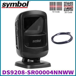 Zebra Symbol DS9208-SR00004NNWW Hands-free ID 2D QR Barcode Scanner w/USB Cable - Afbeelding 1 van 9
