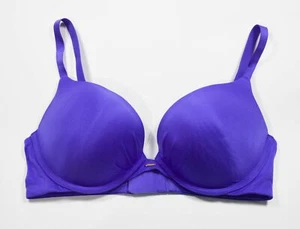 Reggiseno con ferretto Fabulous by Victoria Secret viola raso increspato taglia 36D - Foto 1 di 4