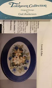 Vintage Tole Pattern Packet: Lovely Lilies by Gail Anderson Tolehaven - Picture 1 of 3