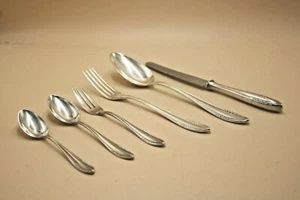 BSF 89 Modell 12 Personen Besteck Früchte Obst Dekor versilbert 58 Teile Set - Bild 1 von 12
