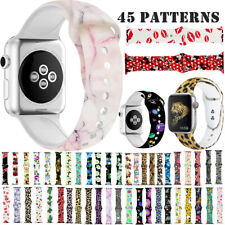 Leopard Print Silicone Sport Wrist Band For Apple Watch Band Series 6 5 4 3 2
