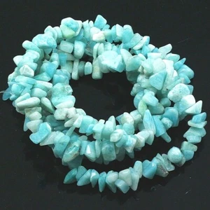 Natural Green Amazonite Chips 5-12mm Loose Beads 32" (AZ26)b Jewelry Making - Picture 1 of 3