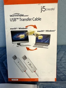 Interruptor de agujero de gusano j5create JUC400, 6', blanco/naranja - Imagen 1 de 3