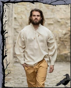 Camicia medievale collo alto con lacci - Gideon Leonardo Carbone - Foto 1 di 1