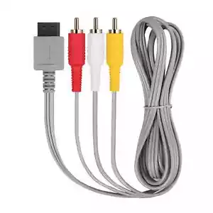 6FT Audio Video AV Composite 3 RCA Cable for Nintendo Wii / Wii U - Picture 1 of 9
