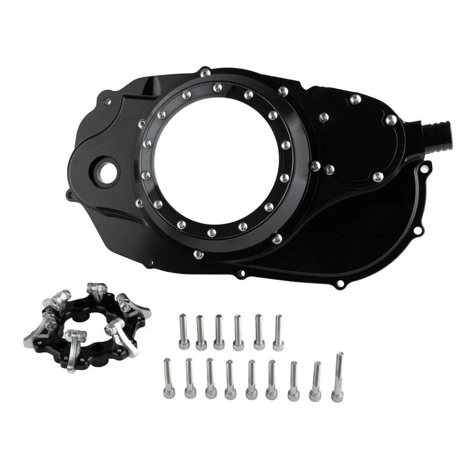 Modquad Lockout Clutch Cover Set Black/Clear Lens Fits YAMAHA BANSHEE 350 - Image 1 of 1