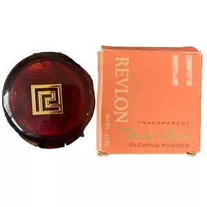 Vintage Revlon Touch & Glow Pressed Powder Transparent Light #1 Compact Makeup - Picture 1 of 10