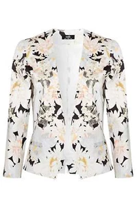 Wallis Blazers Black Floral Blazer 14 - Picture 1 of 3