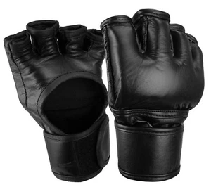 MMA Fight Gloves Authentic Leather Pro Competition Style  Tournament glove - Picture 1 of 4