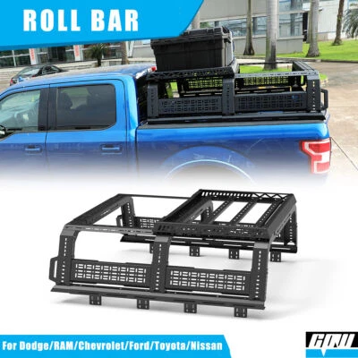 Full-Size Truck Sport Roll Bar Adjustable Chase Rack w/Molle Panel & Roof Rack - Изображение 1 из 4