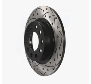 Disc Brake Rotor-DS-One Drilled and Slotted Performance Rotor Rear fits Dart - Picture 1 of 3