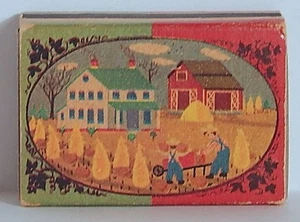 VINT OHIO BLUE TIP MATCHBOX 1963 FARM SCENE - Picture 1 of 5