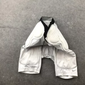 Nike Pants Men Small White Base Layer Hiking Hunting Padded Football Compression - Picture 1 of 9
