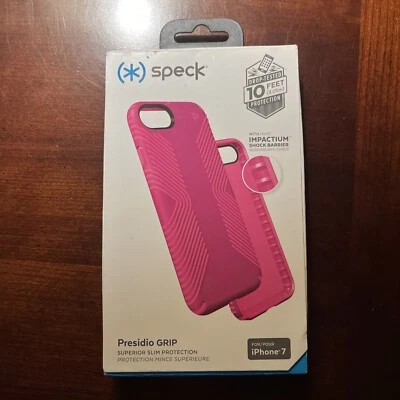 Speck Products Phone Case Presidio Grip Slim for iPhone 7 Bright Pink $40, NWT - Image 1 of 4