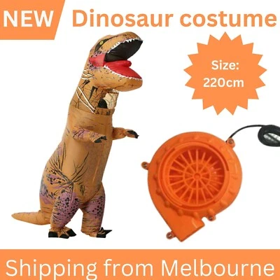 T-Rex Blow Inflatable Dinosaur Costume Adult Jurassic World Park Trex Christmas - image 1 of 4