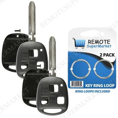 2 Replacement for Toyota Land Cruiser FJ Cruiser Remote Car Key Fob Shell Case - Image 1 of 4