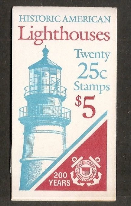 US SC # BK171 American Lighthouses,  Plate # 4. Complete Booklet.  MNH - Image 1 of 1