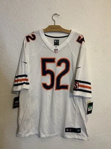 Neu mit Etikett Khalil Mack #52 Chicago Bears weiß Nike On Field Fußballtrikot Herren XL - Bild 1 von 6