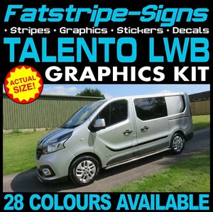 to fit FIAT TALENTO LWB SPORTIVE SPORT GRAPHICS STICKERS STRIPES MOTORHOME L2 - Picture 1 of 4