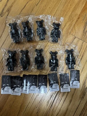 BE@RBRICK MEDICOM JUGUETE 100% Serie 48 Letra Básica "Juego Completo Completo Lote de 9" Foto 1 de 2